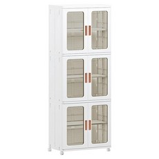 極美家居 超巨型收納箱/收納櫃/置物櫃/免安裝收納箱/折疊收納箱/折疊櫃/儲物箱 3層 360L, 茶色