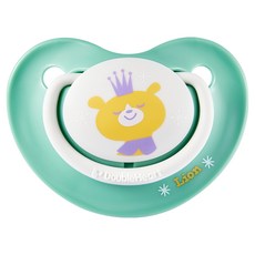 DoubleHeart Dear Friends 炫耀獅子 安撫奶嘴, 薄荷綠, L(6~18個月), 1個