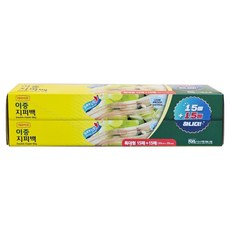 롯데이라이프 이중지퍼백 15 + 15, 1개, 30개입, 특대(XL)