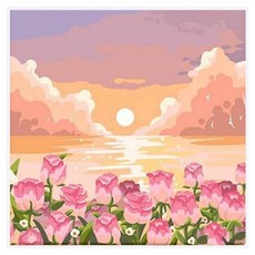 TaminaYo 方便的DIY繪畫 20 x 20 cm, 1個, 粉色世界