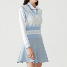Gospheres 女款ARGYLE針織背心 PW3WVT25