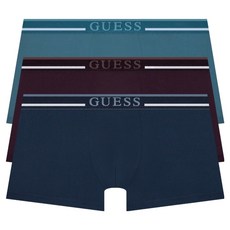 GUESS UNDERWEAR 大Logo線條平口褲3件組