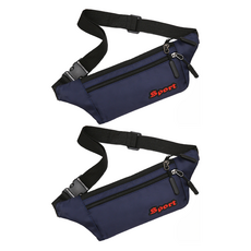 Denvilleer 休閒跑步腰帶, 2個, 深藍色