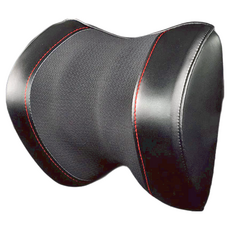 BONFORM 柔韌皮革雙拼色系頭枕 5725-15BK, 黑色, 1個
