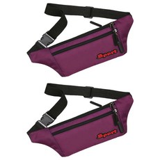 Denvilleer 休閒跑步腰帶, 2個, 紫色