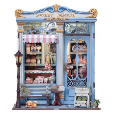 Daehotoys 瑪莉的甜點店袖珍屋DIY套組, 1套, 混合顏色