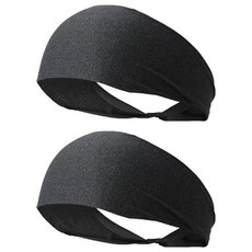 O've.L 涼感髮帶, 2個, 深灰色