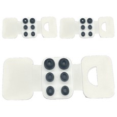 Pocket Master AirPods Pro 相容橡膠耳塞套 S + M + L 套組, 單一商品, 黑色, 3套