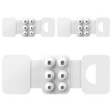 AirPods Pro 相容橡膠耳塞套 S + M + L 套組 密封型, 單一商品, 白色, 3套
