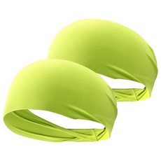 O've.L 涼感髮帶, 2個, 螢光黃色