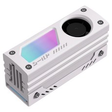 SHIELD aRGB M.2 SSD散熱風扇 EZDPI236-3, 1個, 白色