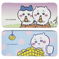 Chiikawa 吉伊卡哇 馬口鐵筆盒 2款套組, 2個, 混合顏色