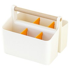 하이어데코 마카펜 연필꽂이 다용도 데스크 오거나이저 소형, 옐로우, 1개