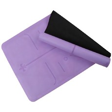 HOME GYM CLUB 居家健身 PU體位線瑜珈墊, 1個, 高貴紫