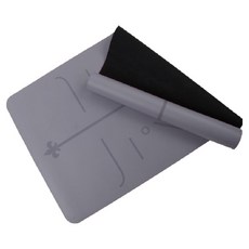 三次方 PU體位線瑜珈墊, 1個, 神秘灰