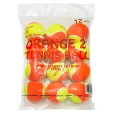 VictoryLap 橘色 2號 青少年練習球 12入, 1個, 混合顏色