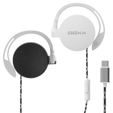 DOXX Type-C 耳掛式有線耳機 DX-H501C 白色 USB方式