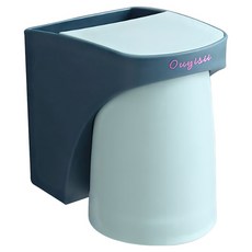 FANCY LIFE 磁吸牙刷杯架, 1套, 深淺藍色