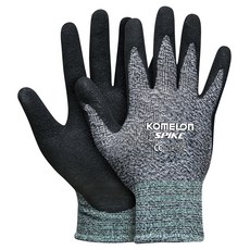 코메론 원예 다용도 스파이크 장갑 양손착용 세트 M MHL-GBW, 멜란지 블랙, 1세트