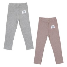 Rainbow Kids 兒童方格羅紋內搭褲2件組