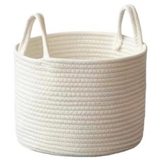 Signpost 黃麻手工洗衣籃, 白色