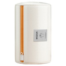 WOZUN Signpost 拉鍊網布洗衣袋 長筒型 30 x 20 cm, 1個, 橘色