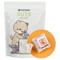 MONSTARGEAR 觸感鵝卵石機械式鍵盤軸 熱插拔替換潤滑軸 80顆, 聖熊貓 V2, 混合顏色, 製造商軸