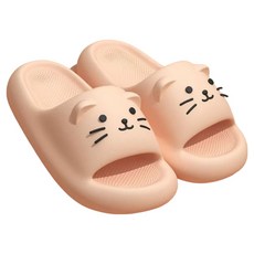 Hanbomnuri柔軟貓咪浴室防滑室內鞋, 粉色, 1個