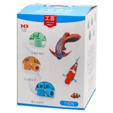 戶川 Mimine Aqua 3合1環形大容量濾材 橘色 綠色 藍色, 1個