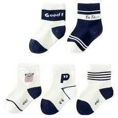 Bebeniz 彩色動物襪子5雙組