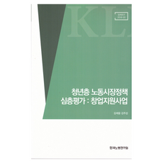 청년층 노동시장정책 심층평가 : 창업지원사업, 한국노동연구원, 김세움, 김주섭