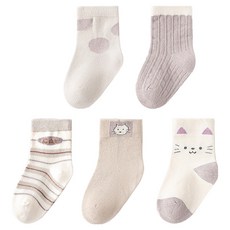 Bebeniz 動物朋友襪子5雙組