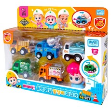 IWill COMPANY Bebefinn 重型機具回力金屬迷你車6件組, 1套, 混合顏色