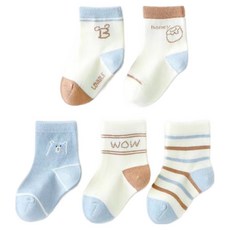 Bebeniz 彩色動物襪子5雙組
