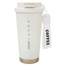 AWANA 陶瓷雙飲口咖啡杯 AD-500, 1個, 500ml, 白色