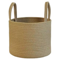 Signpost 手工黃麻洗衣籃, 米色
