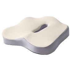 Trillianeureuaneu簡約甜甜圈坐墊, 白色, 1個