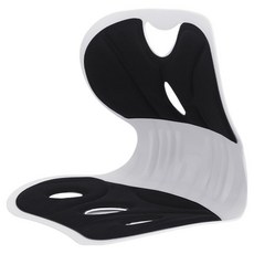 루나그린 바른자세 만들기 등받이 의자 라지 31 x 35 x 33 cm, 블랙