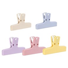 위드위드 파스텔 냉장고 집게 자석 5종 세트, 아이보리, 파스텔블루, 바이올렛, 파스텔핑크, 옐로우