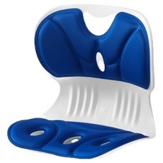 루나그린 예쁜자세 만들기 등받이 의자 스몰 33 x 30 x 31 cm, 블루