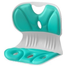 루나그린 예쁜자세 만들기 등받이 의자 라지 36 x 30 x 34 cm, 그린