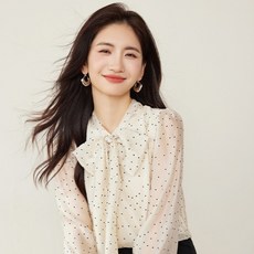 POPLARNC 女款莉莉安圓點蝴蝶結領襯衫 P25FBL080706