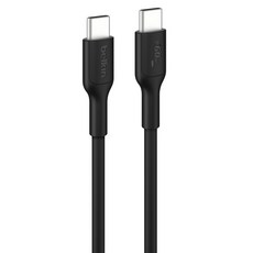 벨킨 C타입-C타입 60W 고속 충전 케이블 CAB023fq2MBK, 블랙, 1개, 2m