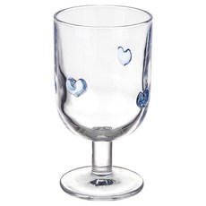 마시피렌체 챠밍 유리 고블렛, 블루하트, 1개