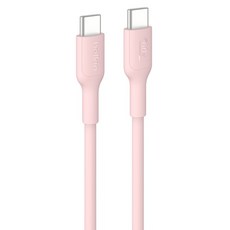 벨킨 C타입-C타입 60W 고속 충전 케이블 CAB023fq2MPK, 핑크, 1개, 2m