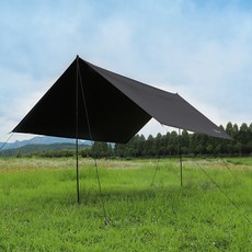 아웃코스 렉타 타프 M 스킨 + 라쳇 로프 세트, 블랙(타프)