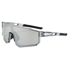 Pick&Home 寬版運動太陽眼鏡, 1個, 銀色鏡框銀色鏡片