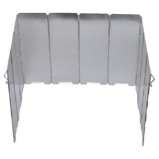 DIBOTE 迪伯特 鋁合金擋風板 10片 附收納袋 667-41, 1個, 銀色