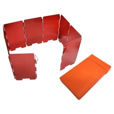 DIBOTE 迪伯特 鋁合金擋風板9片 附收納盒 W3031-51, 紅色, 1組