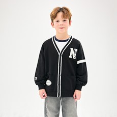 JELISPOON 學院風徽章開襟衫